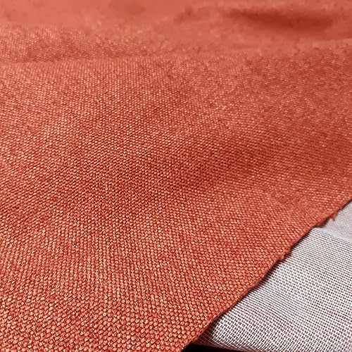 Tela de costura de tapicería de mezcla de poliéster de 11 oz por yarda, ancho 57 pulgadas, color rojo ladrillo