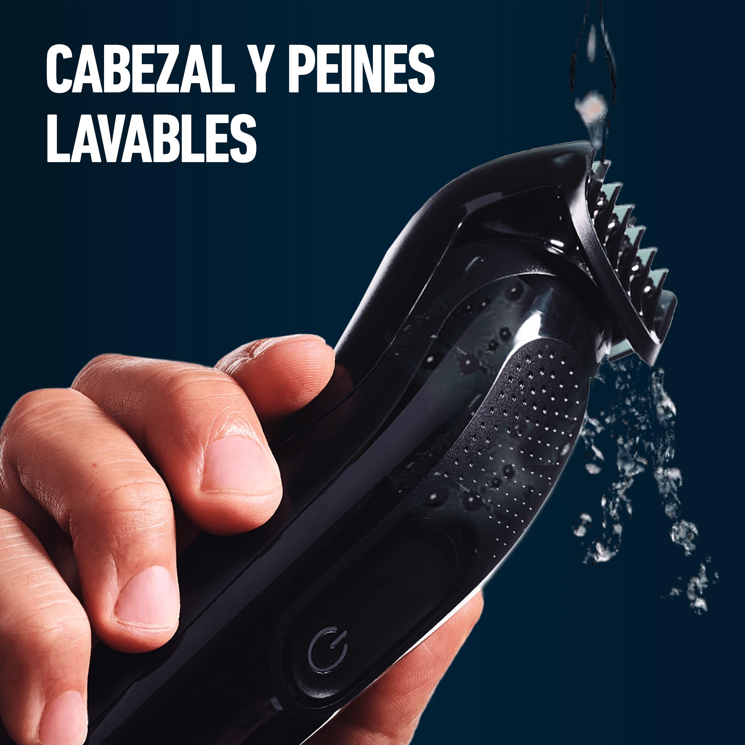 King C. Gillette Kit de Recortadora de Barba Inalámbrica con Hojas y 3 Peines