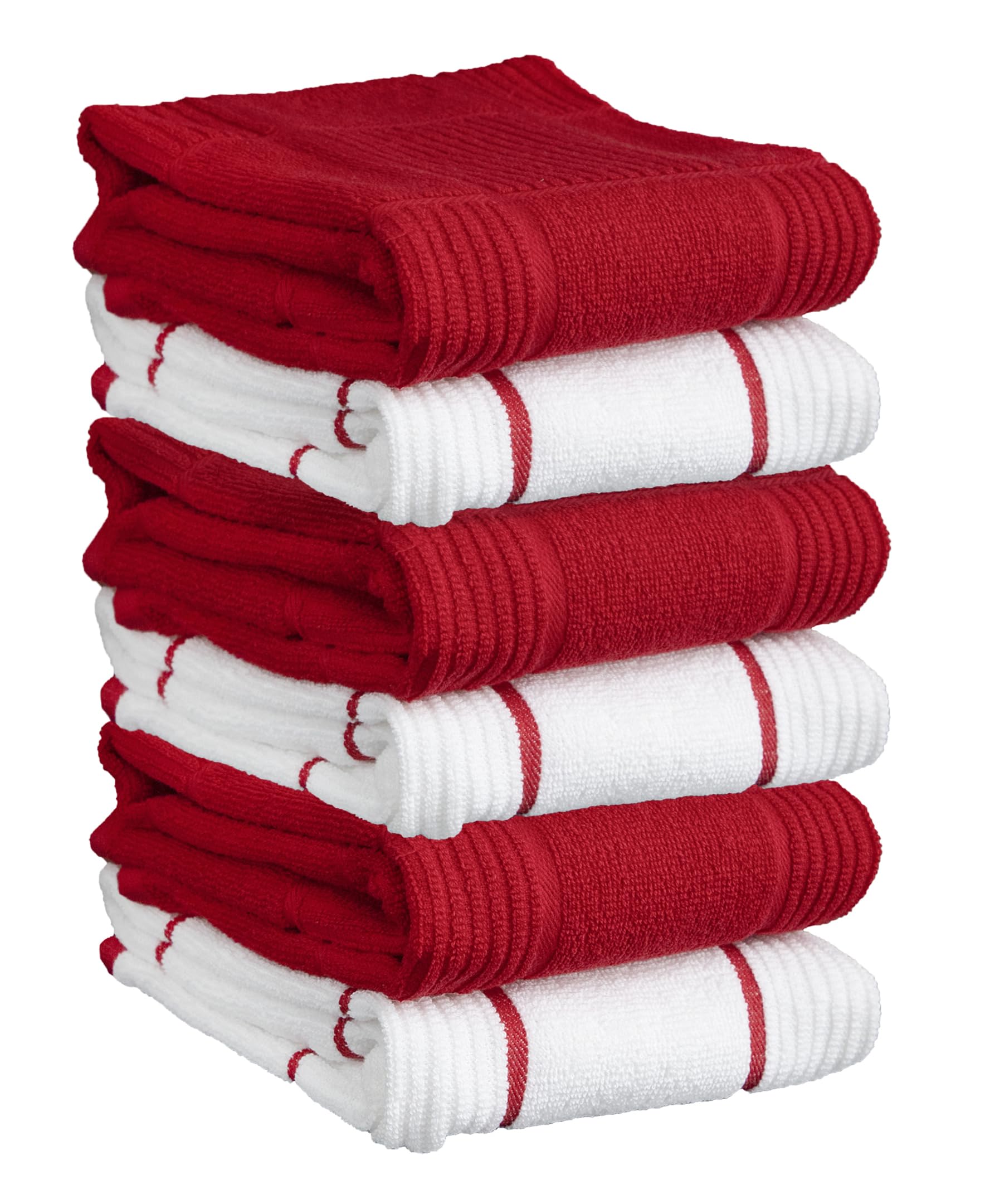 T-fal Toallas de cocina de parquet sólidas y a cuadros: altamente absorbentes, supersuaves, 100% algodón, toallas de cocina de 16 x 26 pulgadas para limpiar y secar platos, sartenes, cristalería o
