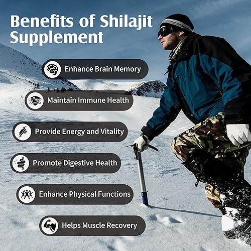 Miniatura 5 de Gomitas Shilajit, Shilajit puro del Himalaya con Ashwagandha, sin azúcar de cúrcuma, gomitas orgánicas para hombres y mujeres, aumenta la energía y