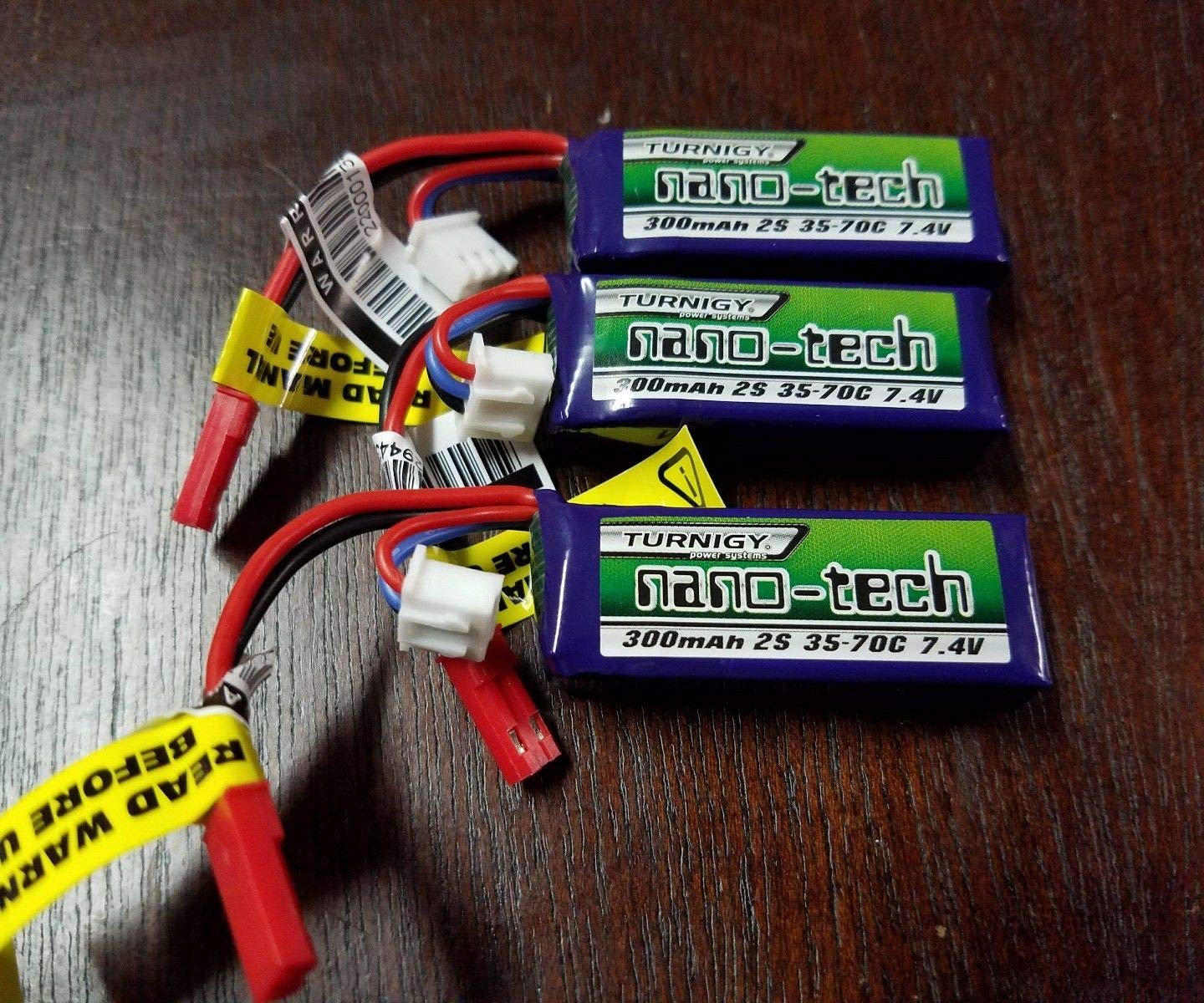 Turnigy 3 Pack Nano-TECH 300mAh 2S 7.4 35-70C LIPO Battery 1/24 Losi Truggy SCT Carisma Includes CHICAGOLAND RC Coupon