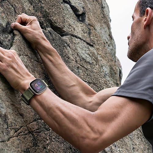 Miniatura 8 de Bandletic Correas compatibles con Fitbit Versa 3 SmartWatch, correa deportiva de nailon resistente militar compatible con Fitbit Versa 4Fitbt