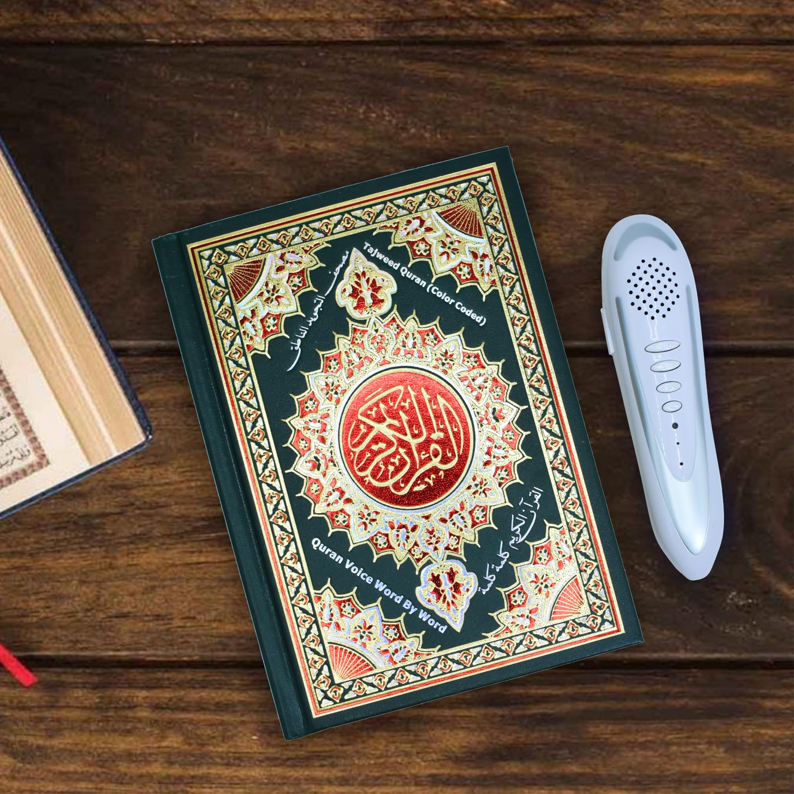 Lápiz digital Quran, 16 GB de memoria, 25 recitadores multilingües, recargable, recargable por USB, con funda de aluminio