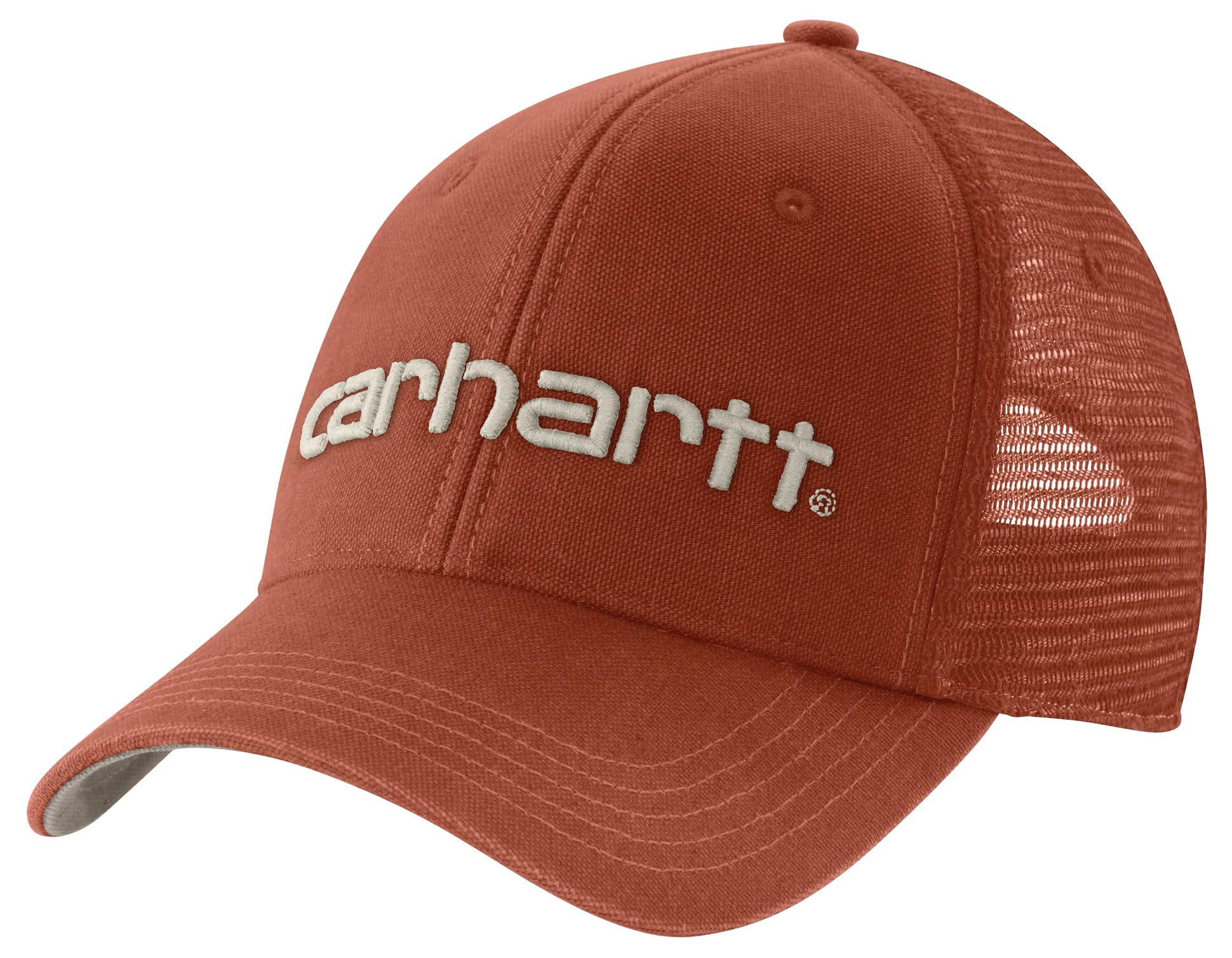 Carhartt Men's Canvas Mesh-Back Logo Graphic Cap