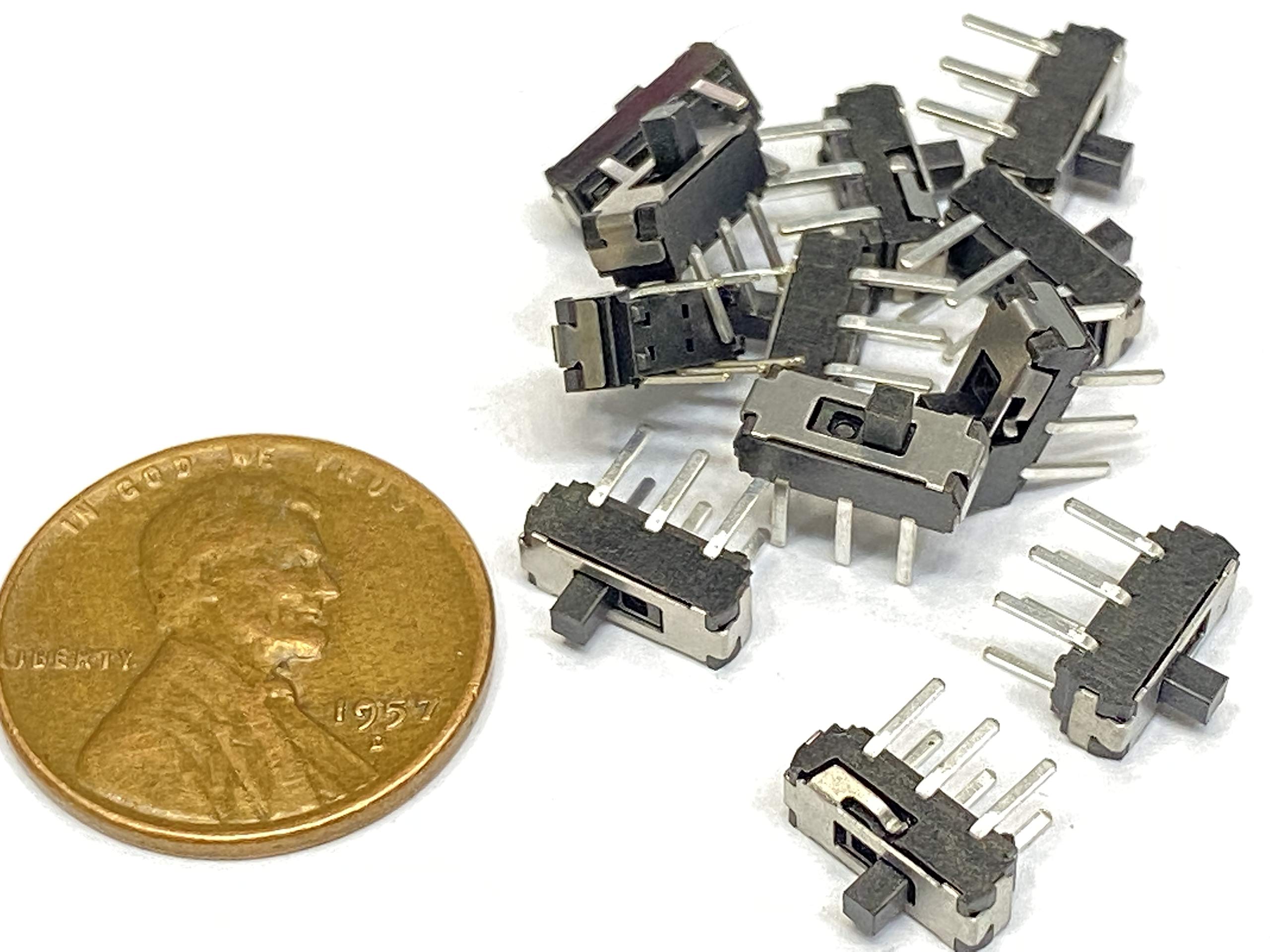 15 Pieces ON-OFF Micro Slide Switch 2 Position 6 Pin PCB Panel mss-22d18 C34