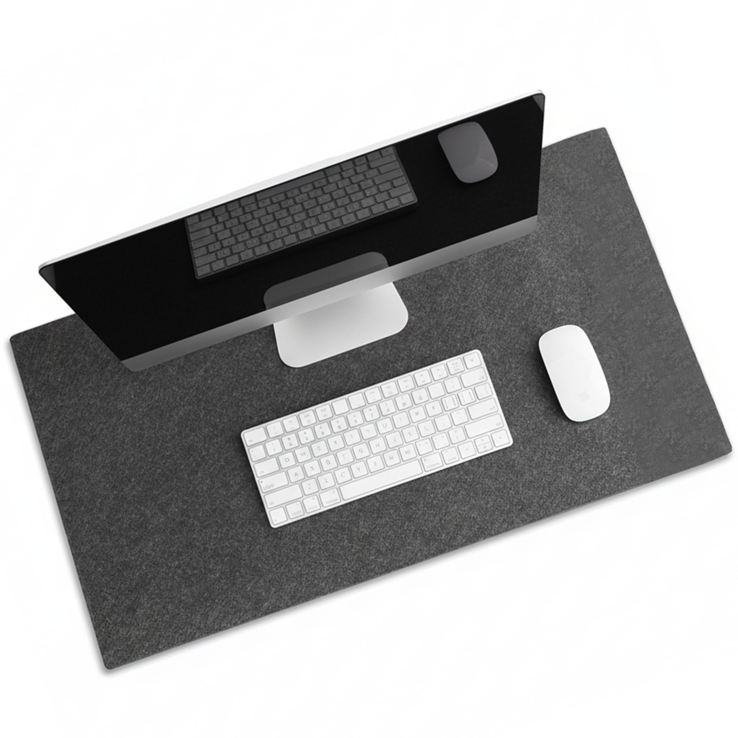 Tappetino Scrivania Extra Large in Feltro 90x40, Mouse Pad Gaming Antiscivolo per Tastiera e Mouse