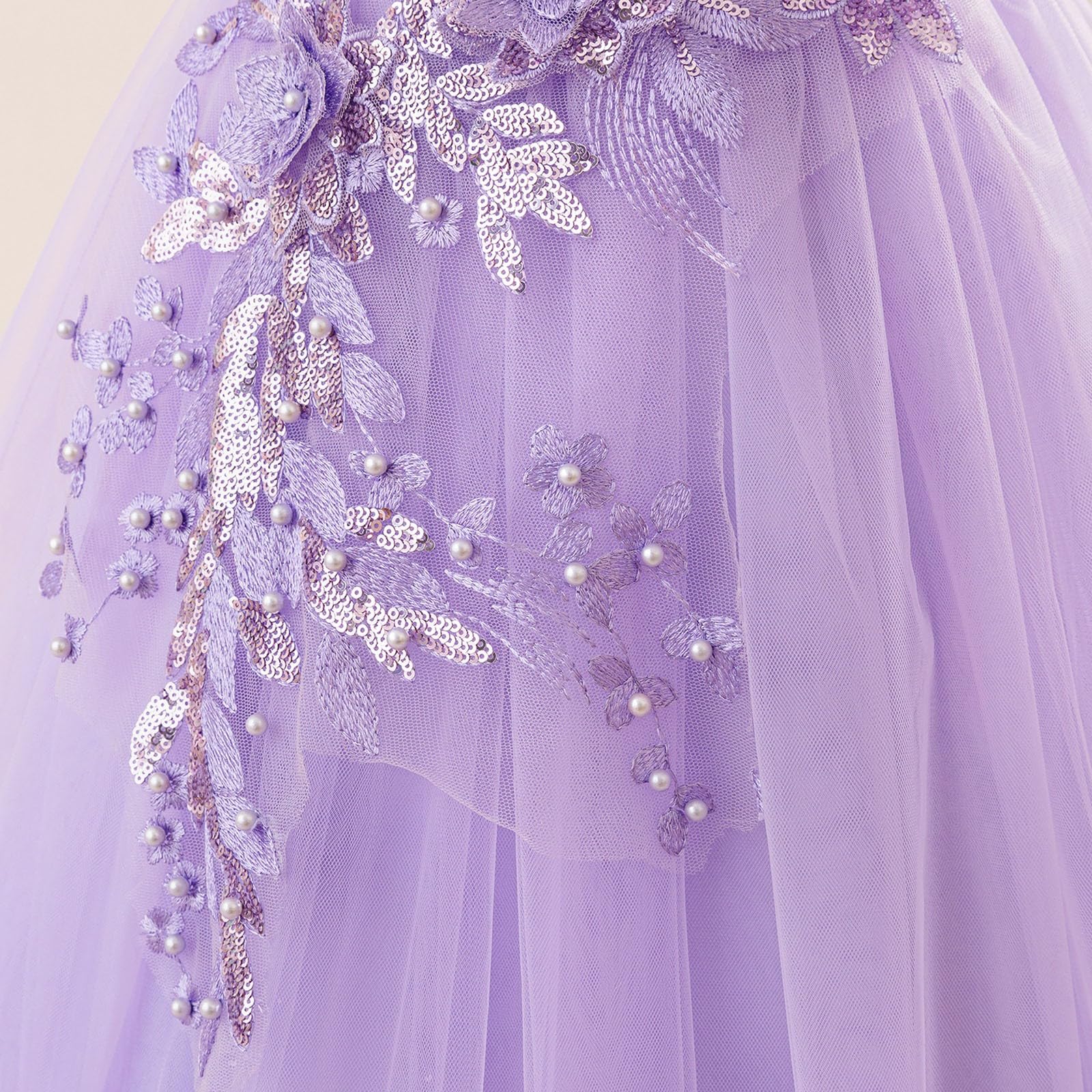 Generico Eleganti Abiti da Bambina per Matrimoni e Feste con Design Spalle Scoperte Gonna Tutu Ampia e Linea Confortevole per età 7 e 12 Anni Adatto a Occasioni Casual e Speciali