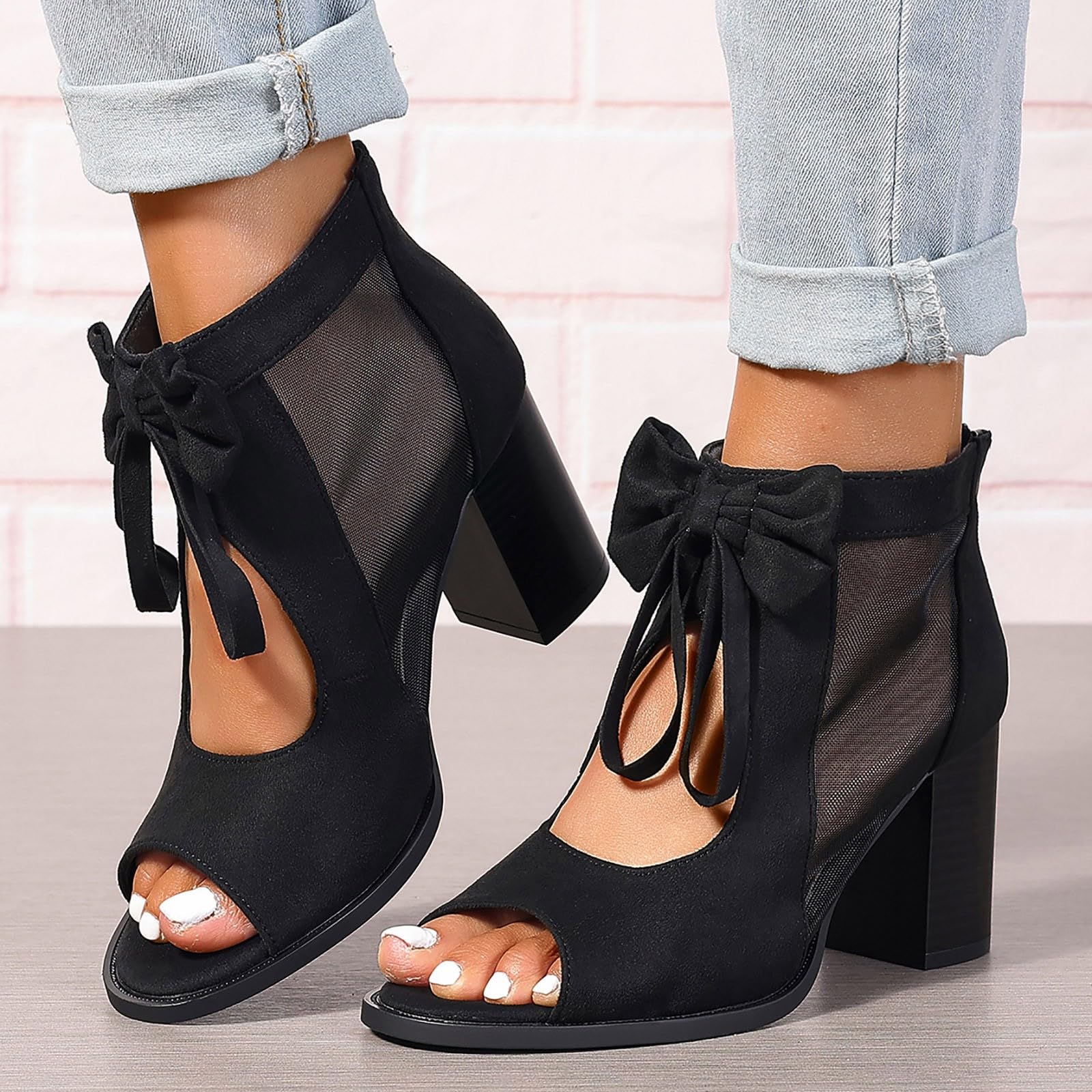 Genérico Sandalias De Verano Para MujerSandalias De Suela Con CuñaElegantes Cuña S Sandaliaspara MujerIdeales Para Caminar En VeranoCósAntiTranspirablesEstilo BohemioCon Punta Abierta Y Tacón Bloque