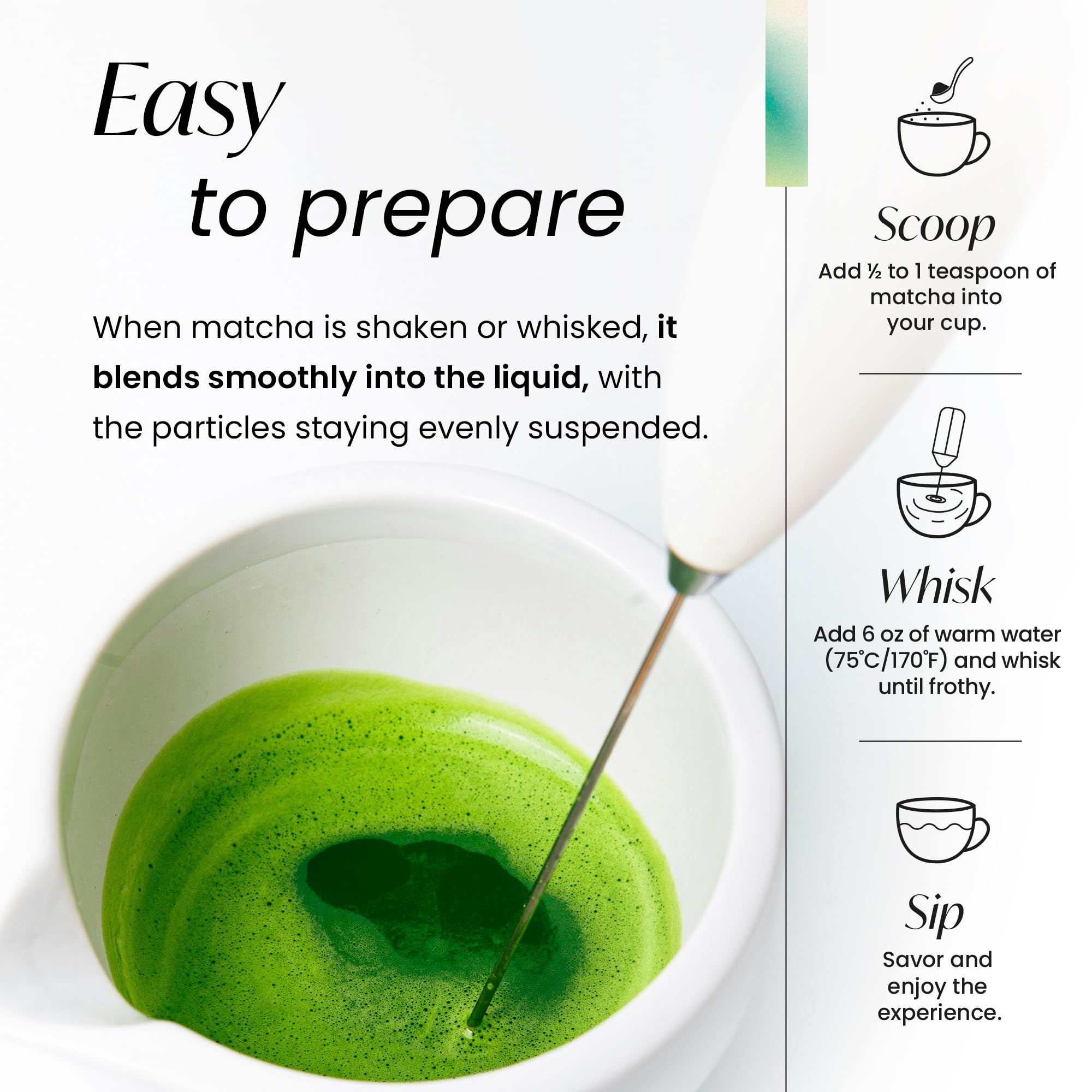 Dream Mood Premium Organic Matcha Green Tea Powder Zero Sugar Vegan Ceremonial Grade Matcha First Harvest Japanese Matcha — view 6