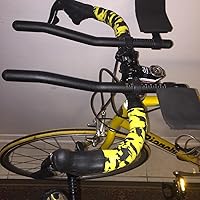 Vista 6 de Comfort GEL - Cinta de manillar EVA para bicicleta de carretera, cinta de camuflaje serie cinta con tapones de barra reflectantes