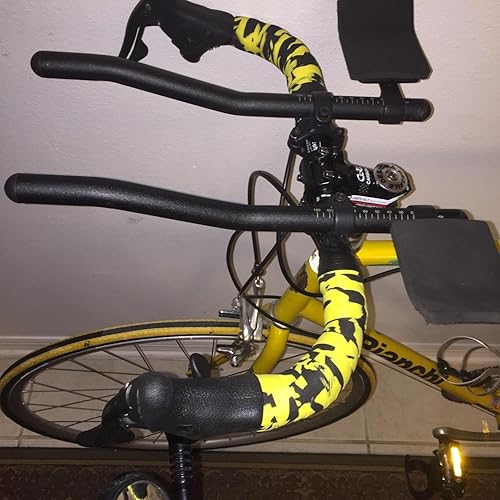 Miniatura 6 de Comfort GEL - Cinta de manillar EVA para bicicleta de carretera, cinta de camuflaje serie cinta con tapones de barra reflectantes