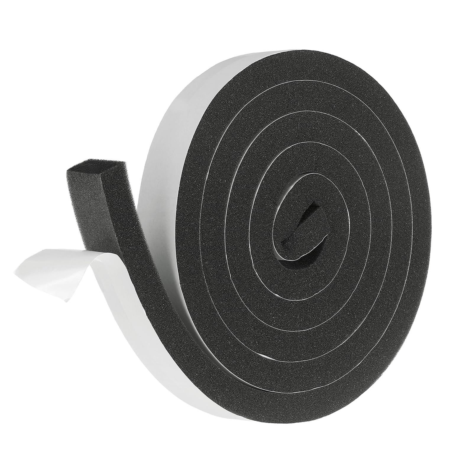 sourcing map Weather Stripping Door Seal, 30mm x 15mm Adhesive Foam Tape Seal Soundproof Insulation Strips for Door Frame Window Gaps (6.5 Feet)