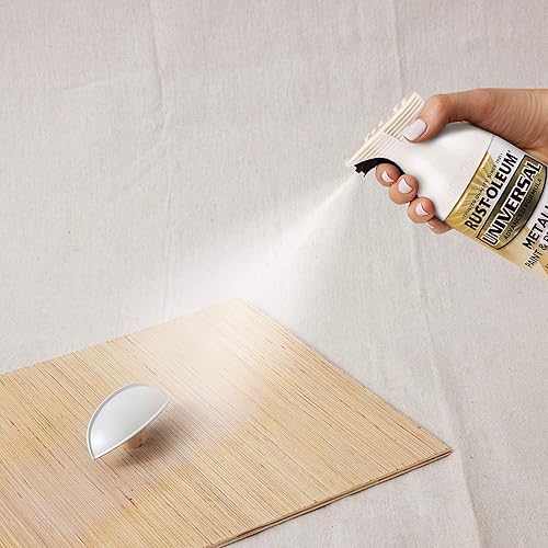Miniatura 6 de Rust-Oleum 261411 Pintura en aerosol metálica universal para todas las superficies, 11 onzas, niebla perla (paquete de 2) Peltre antiguo,Negro