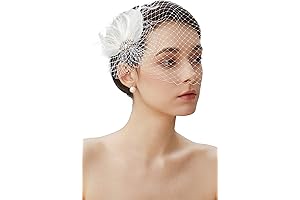 Veil Net Fascinator Hair Clip for Tea Parties, Weddings, and Special Events