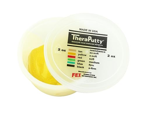 CanDo 10-2764 Sparkle Theraputty, 2oz, amarillo, X-Soft disponible en Yaxa Peru