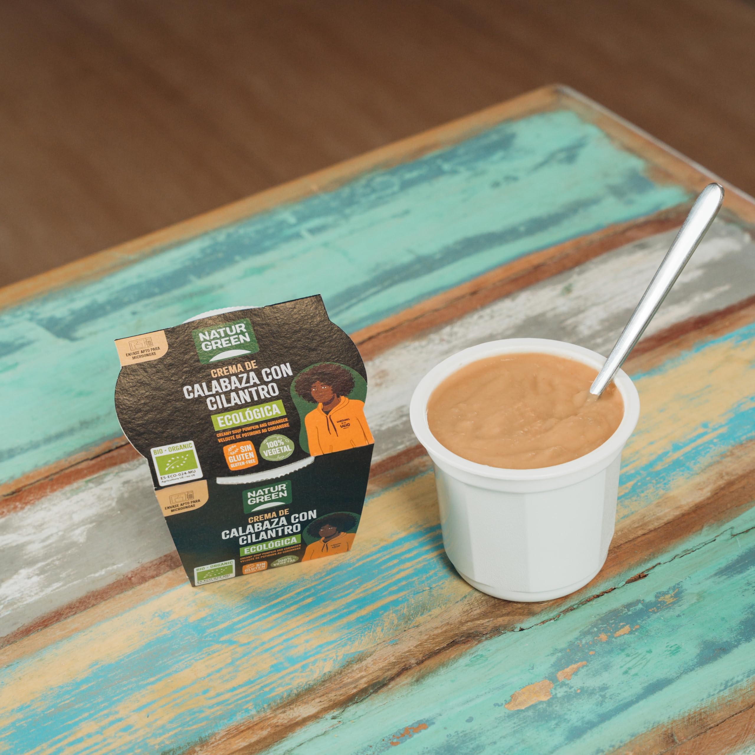 NATURGREEN CREMA CALABAZA CILANTRO 310 gr