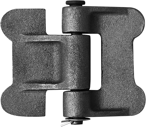 4 bisagras de puerta soldables de 4-14 x 5 pulgadas, bisagras de puerta de metal soldadas para puerta de rampa de remolque, 0.217 in de grosor