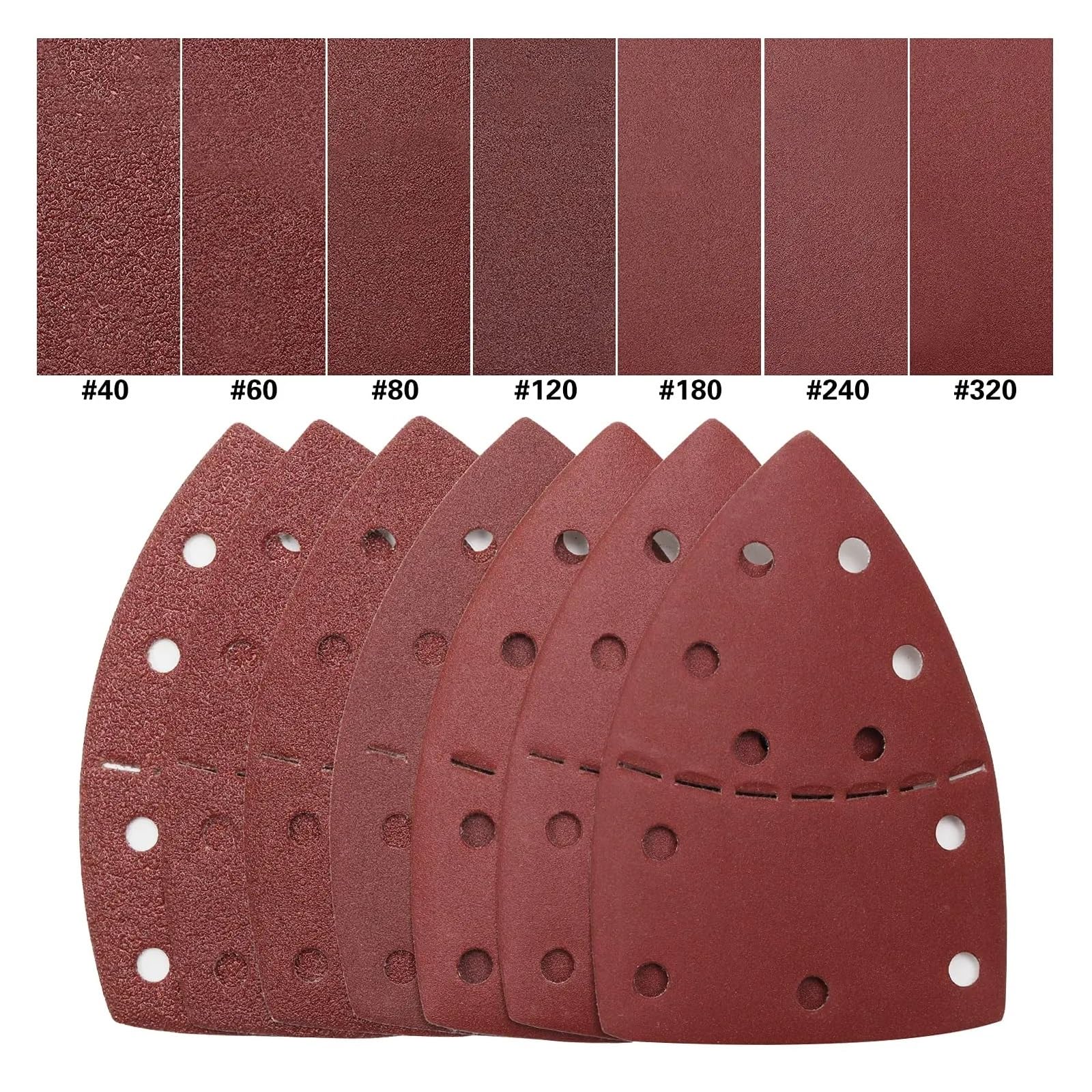 Carta Vetrata Carta abrasiva Mouse 105X150 mm, con gancio e passante, grana 40/60/80/120/180/240/320, for lucidare legno, plastica, pelle