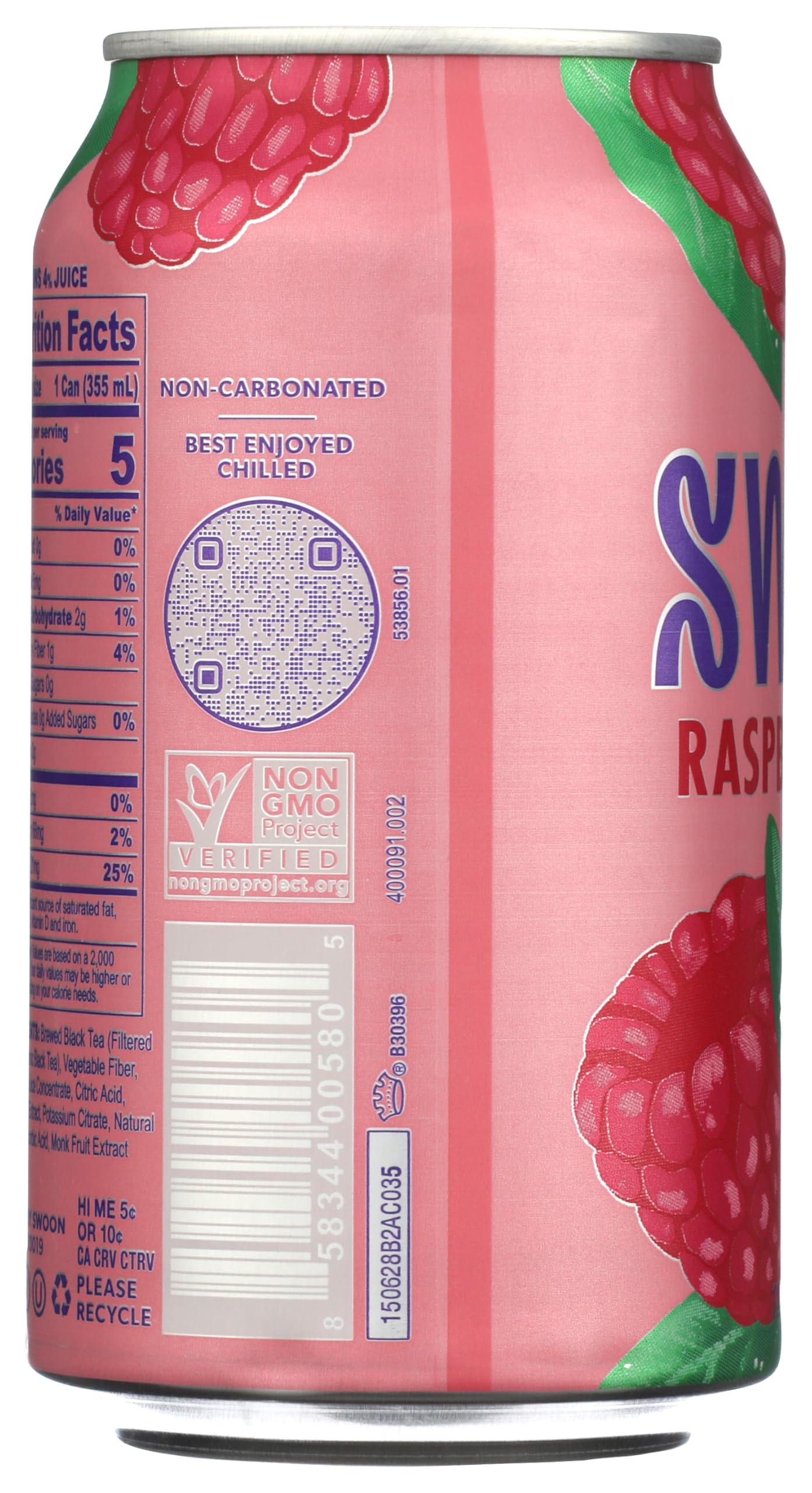Swoon, Tea Raspberry Zero Sugar, 12 Fl Oz