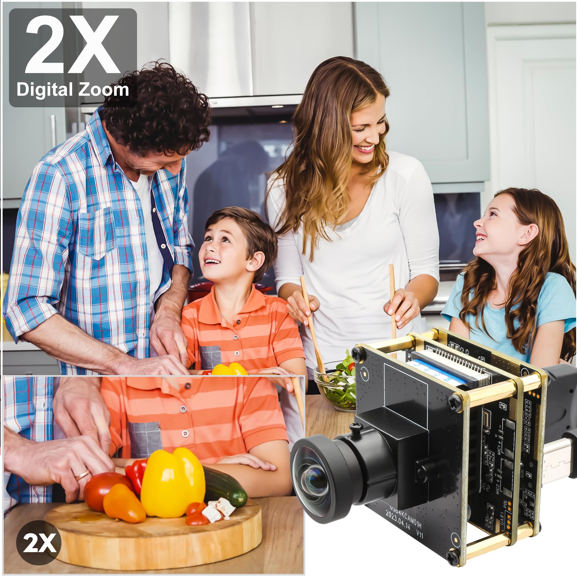 SVPRO 4K HDMI USB Camera Module - 120?? Wide Angle For Laser Engraver & Computer