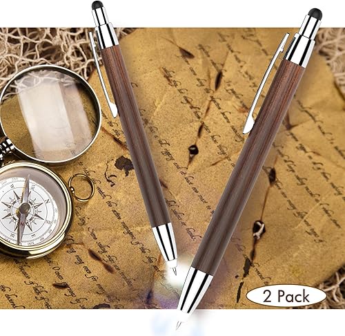 Miniatura 6 de Penyeah - Bolígrafo con punta de luz y lápiz capacitivo, bolígrafo iluminado LED 3 en 1, bolígrafos iluminados para escribir en diario en la