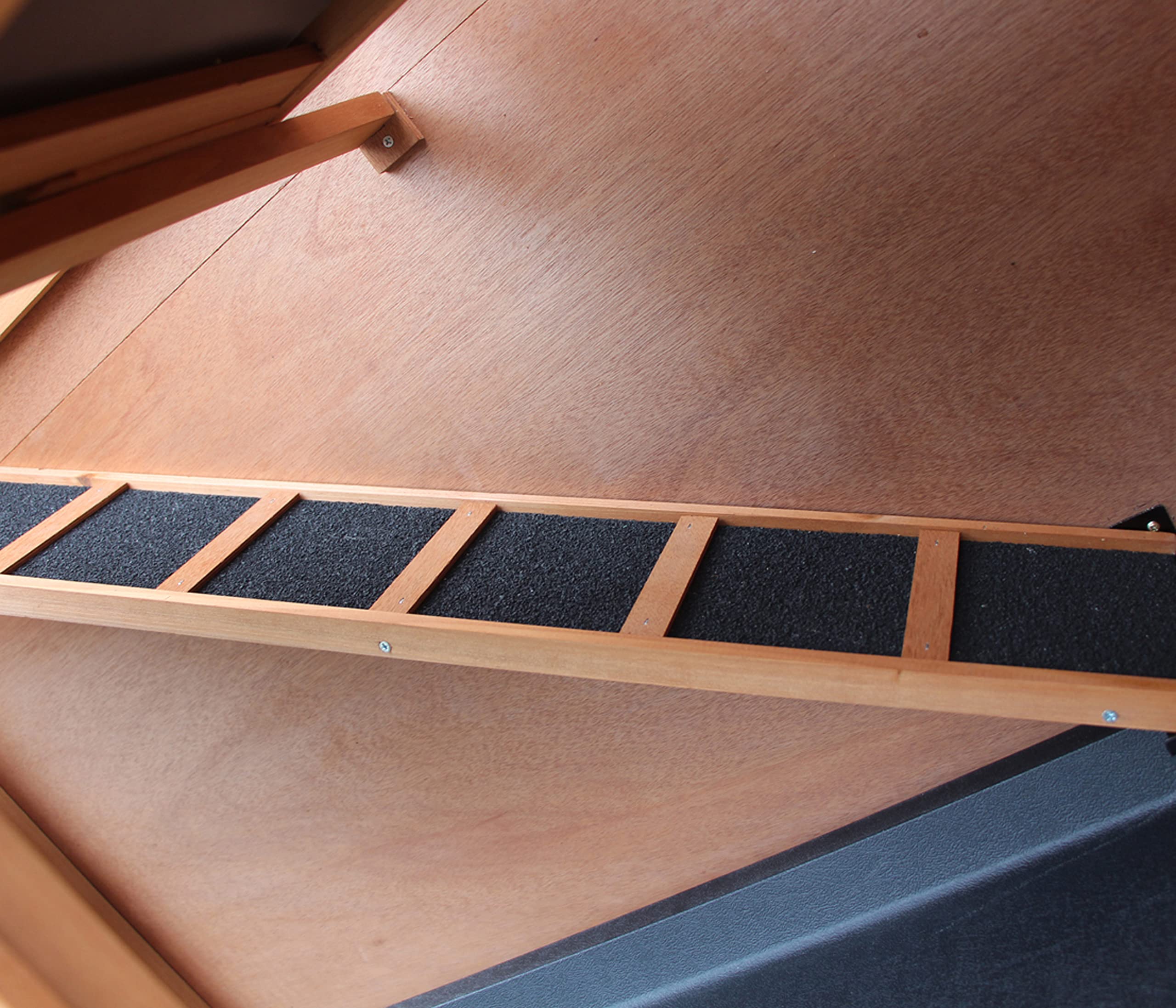 Dehner Kaninchenstall Original, ca. 114 x 57 x 116 cm, Kiefernholz, lasiert, Hellbraun