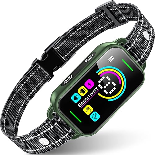 DINJOO Collar antiladridos para perros, collar antiladridos para perros grandes, medianos y pequeños, collar inteligente de entrenamiento