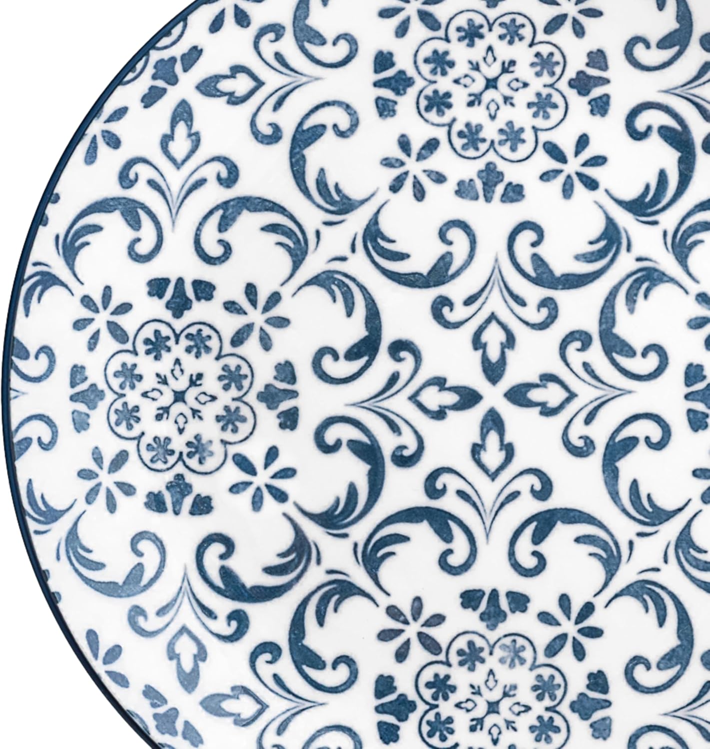 10 Strawberry Street Mediterranean Blue Dinner Plates, Set of 6
