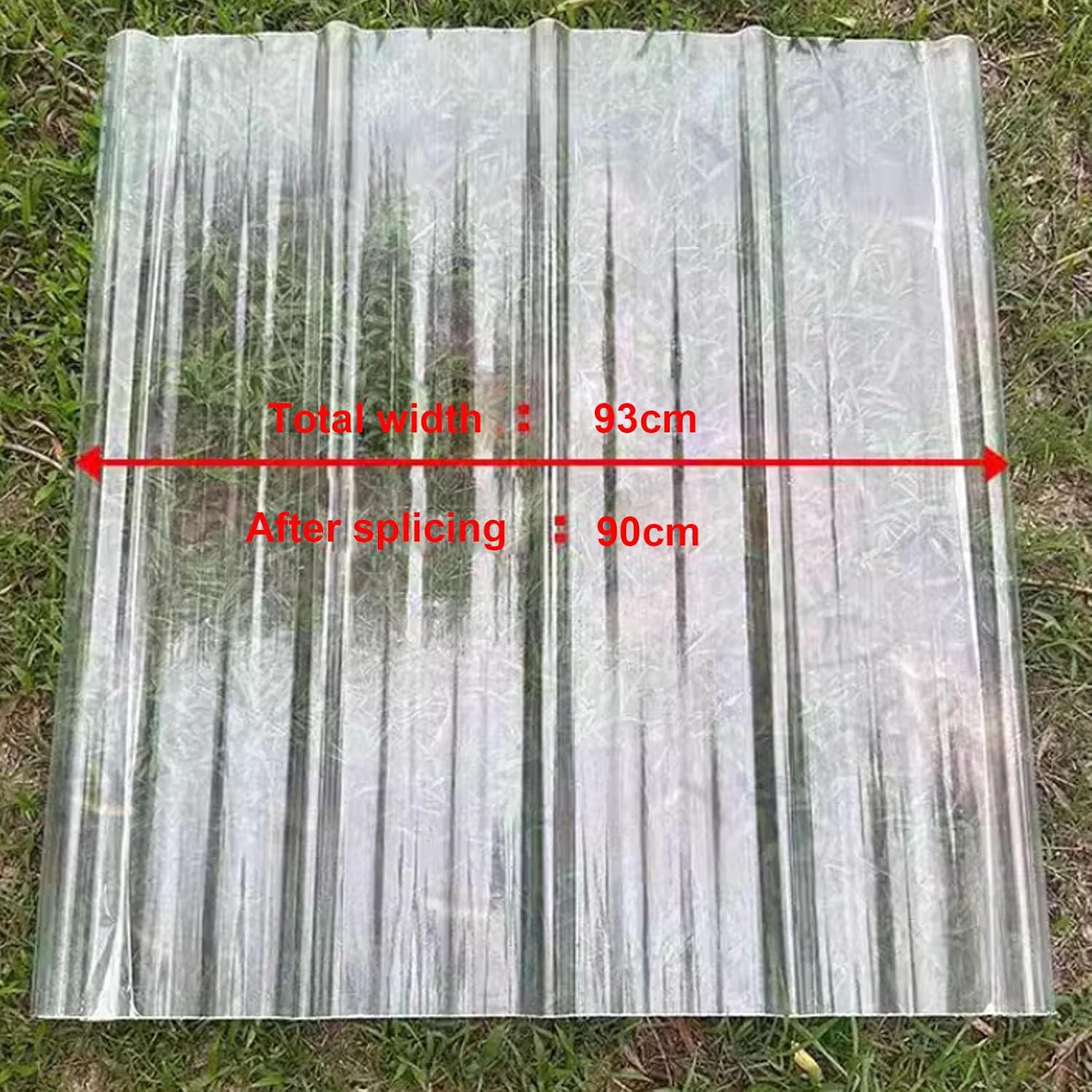 Thermal Insulation Sun Protection Daylighting Plate,Rainproof Fiberglass Daylighting Panels,Mute Roofing Tiles,Sunroom Roofing Cladding Panel,Replacement Roofing Material,2mm (35x67in,4 Pcs)