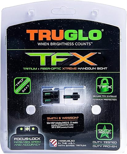 Miniatura 118 de TRUGLO TFX - Mira para pistola Tritio duradero resistente a los golpes, compacto y brillante y fibra óptica Xtreme vista diurna/nocturna