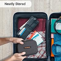 Vista 5 de INKBIRD Funda de transporte de 6.7 x 4.7 x 3 pulgadas para termómetro de parrilla IBT-4XS, IBBQ-4T, IBT-4XC, IBT-4XP - Disco duro protector