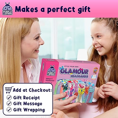 Miniatura 15 de PURPLE LADYBUG Kit de diadema de sirena, regalos de sirena para niñas de 4 a 6 años, juguetes y manualidades para niñas de 6 a 8 años, regalo