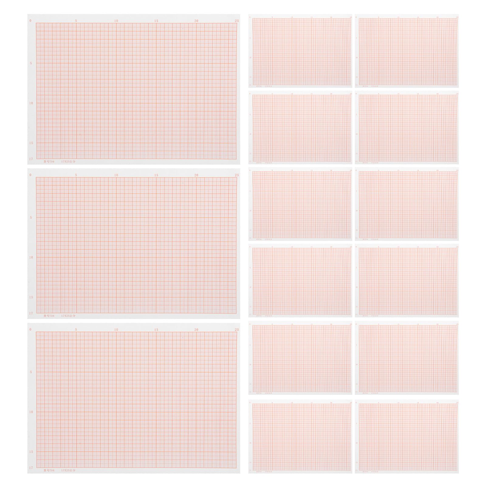Papel cuadriculado rosa A4 UKCOCO ideal para proyectos creativos, matemáticas y arquitectura 8