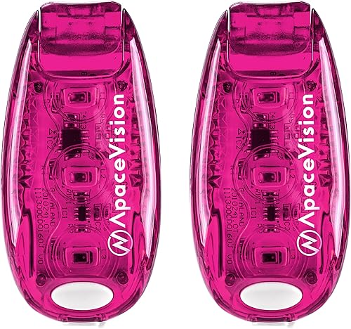 EverLightFX - Luz LED de seguridad recargable por USB (paquete de 2) por Apace, luz trasera de bicicleta súper brillante funciona brillantemente