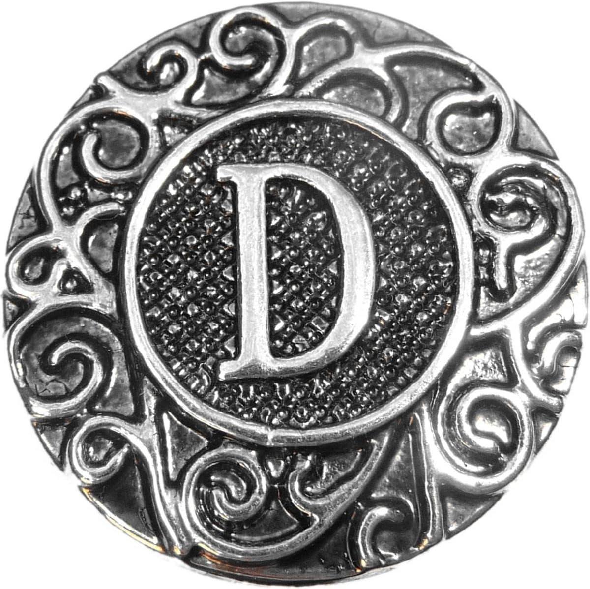 Letter D Snap Charm (Standard 18mm Size)