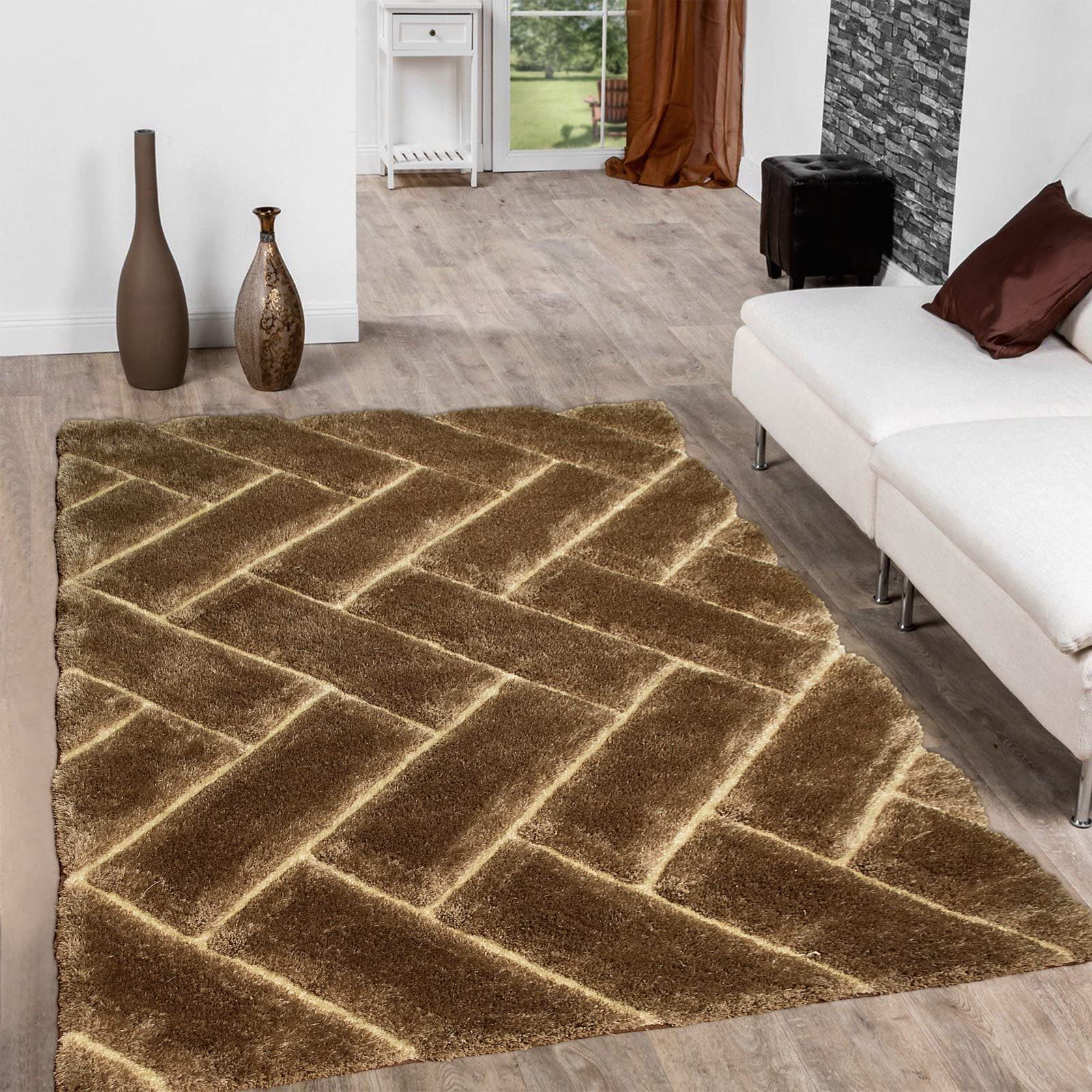 AYAT FATIMA CARPET_Microfiber Carpets for Living Room Handwoven Carpet Kitchen Cabins Hall Area Modern Bedside Runner Carpets for Bedroom Shaggy Rugs 2 Inch Pile [Size 5x7 feet]. (B09YSZP7YC) Amazon Price History, Amazon Price Tracker
