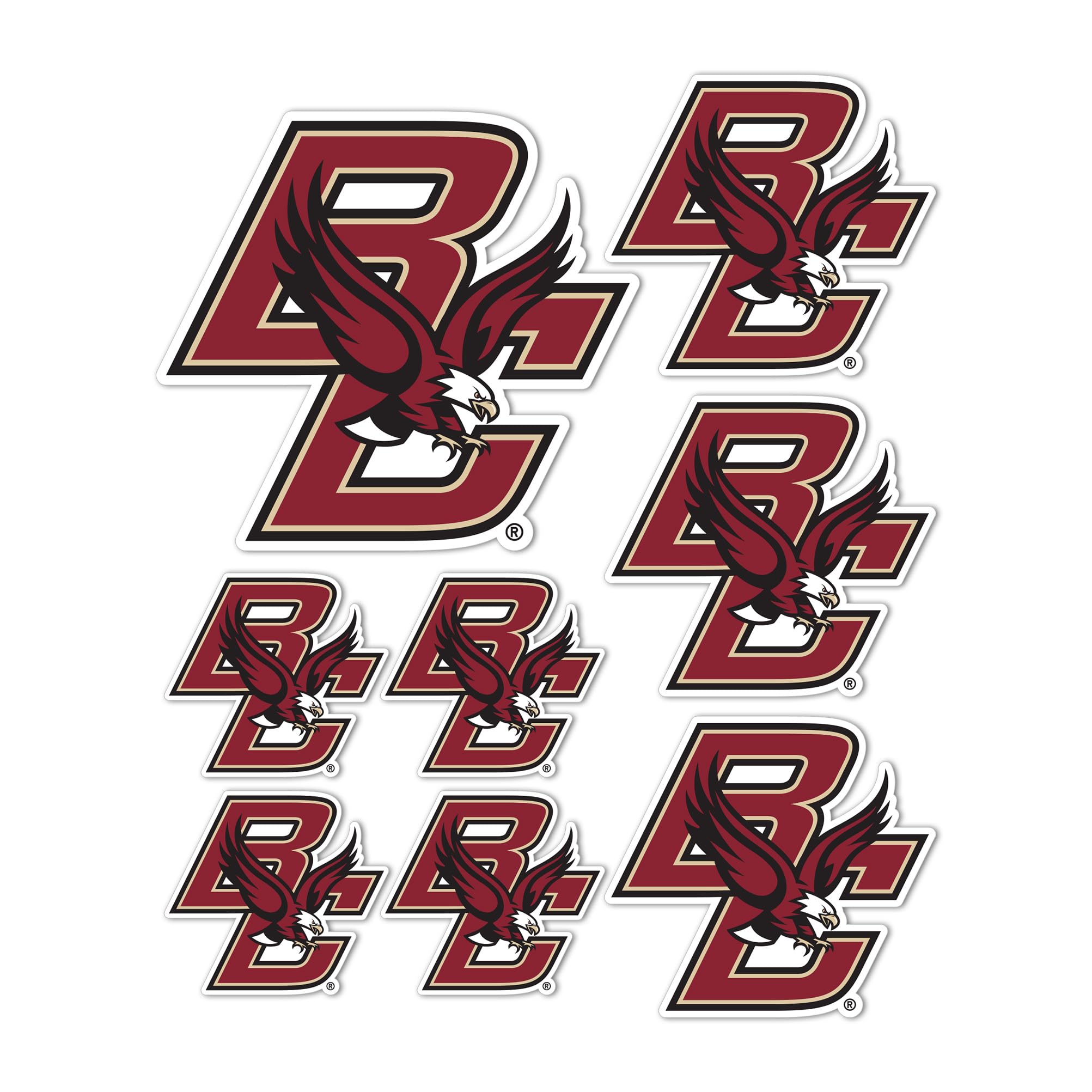 Adhesivo Boston College para evitar arañazos en portátil y decorar tu termo 1