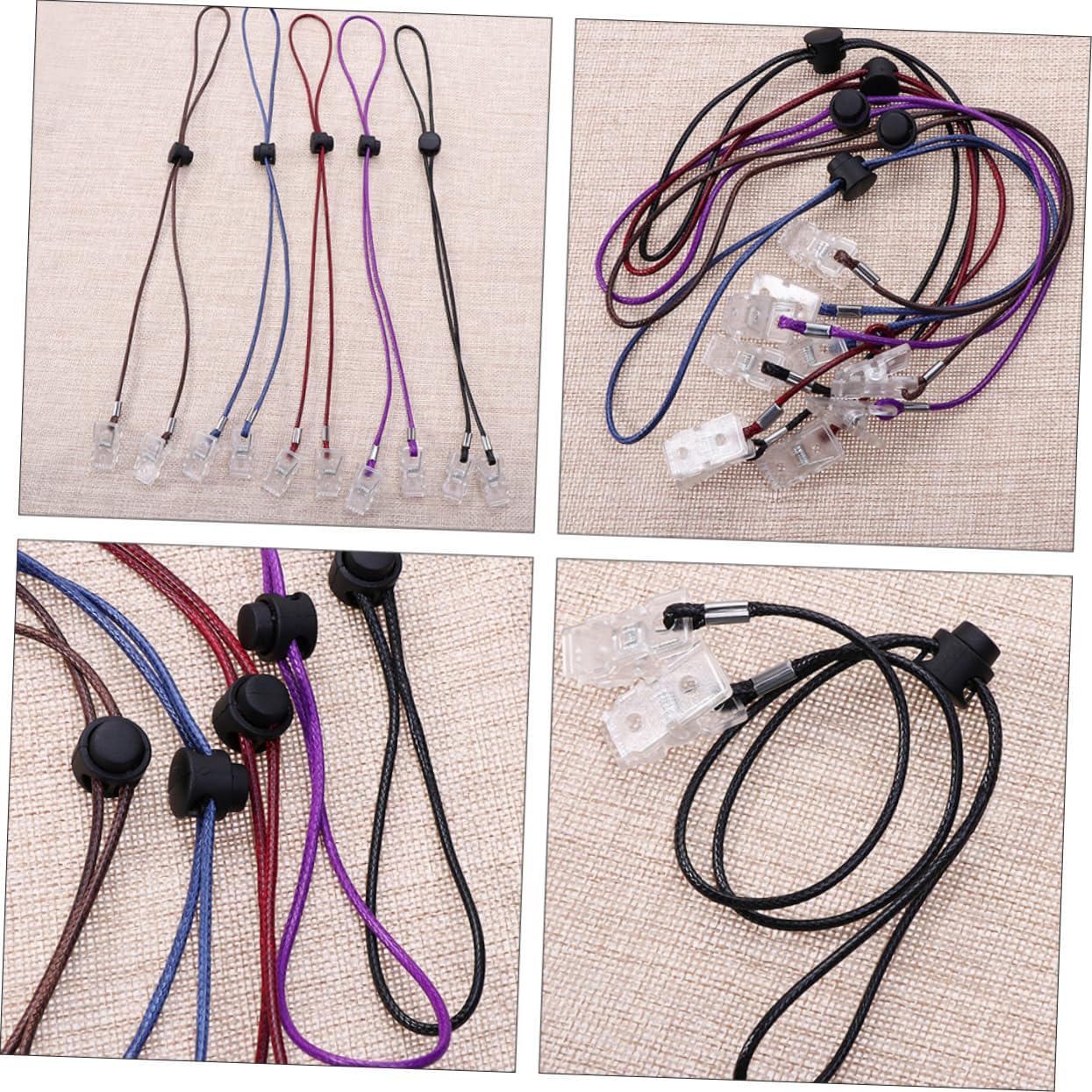 Healifty Adjustable Napkin Clips Flexible Bib Holders Portable Small Napkin Holders for Dining and Multi Occasion Use