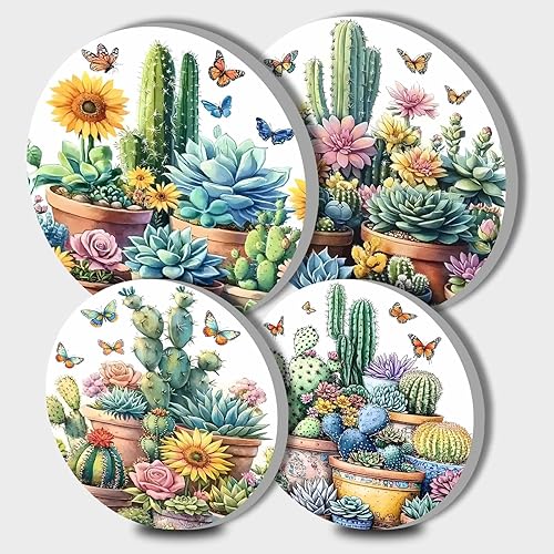 Miniatura 53 de Wildflowers - Juego de 4 fundas para quemadores de estufa de arte botánico, cubiertas superiores de estufa para quemadores de gas, estufa eléctrica