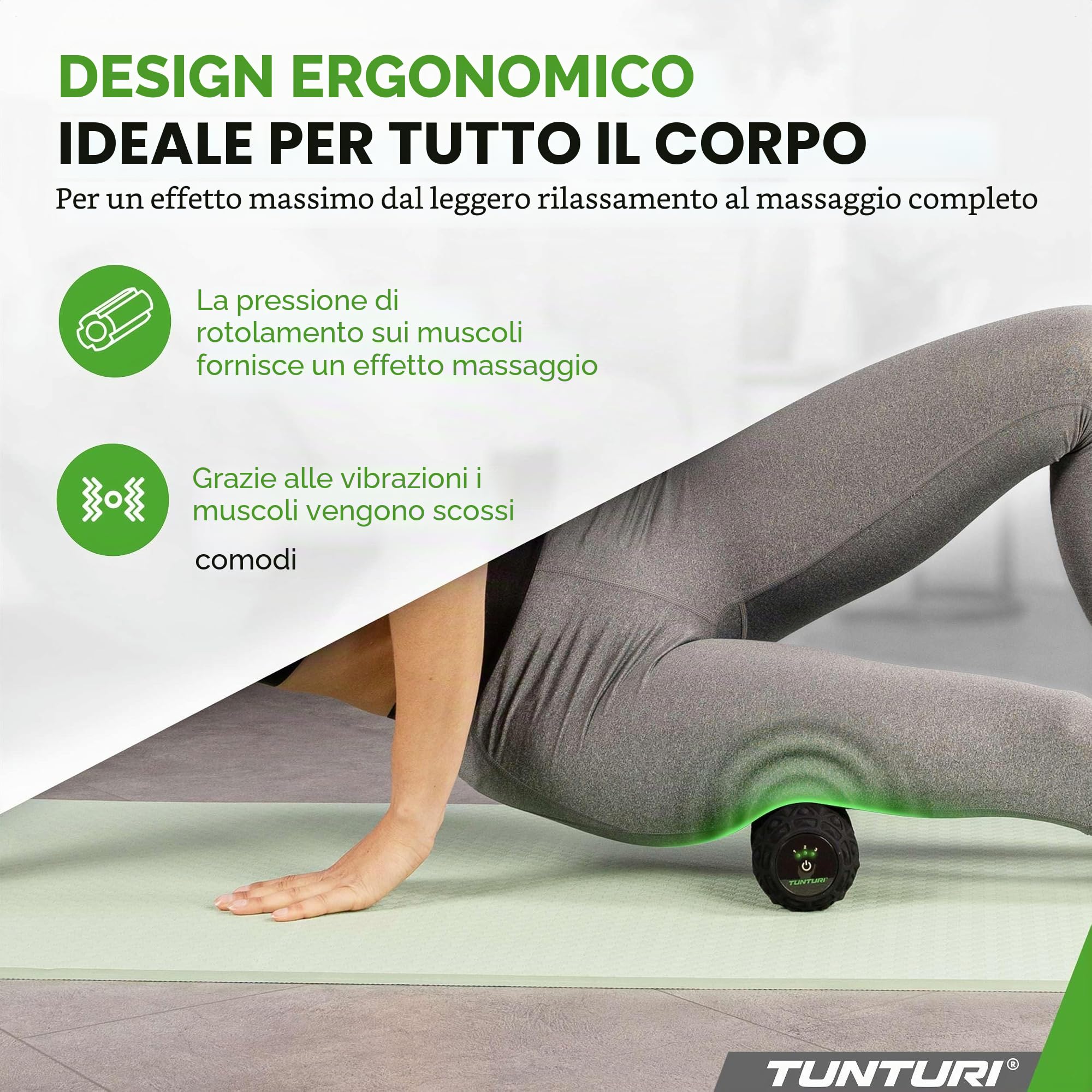 Tunturi Rullo massaggiante Vibrante Duo