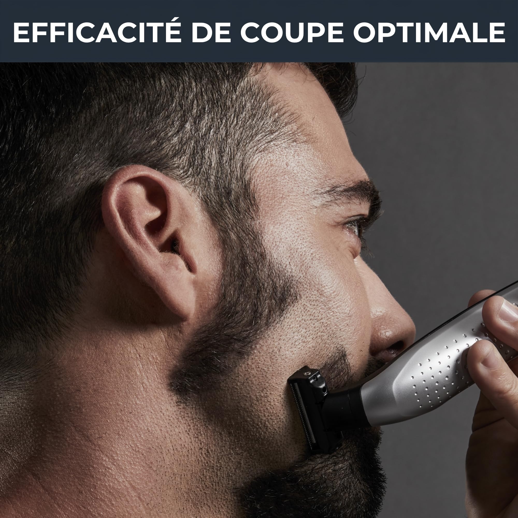 ROWENTA | Forever Sharp Tondeuse Barbe Hybride 3en1 | Tailler Styliser Raser Aucun Remplacement De Lame Nécessaire Lames En Acier Inoxydable Tête Amovible Autonomie 120 min Wet & Dry TN6000F5