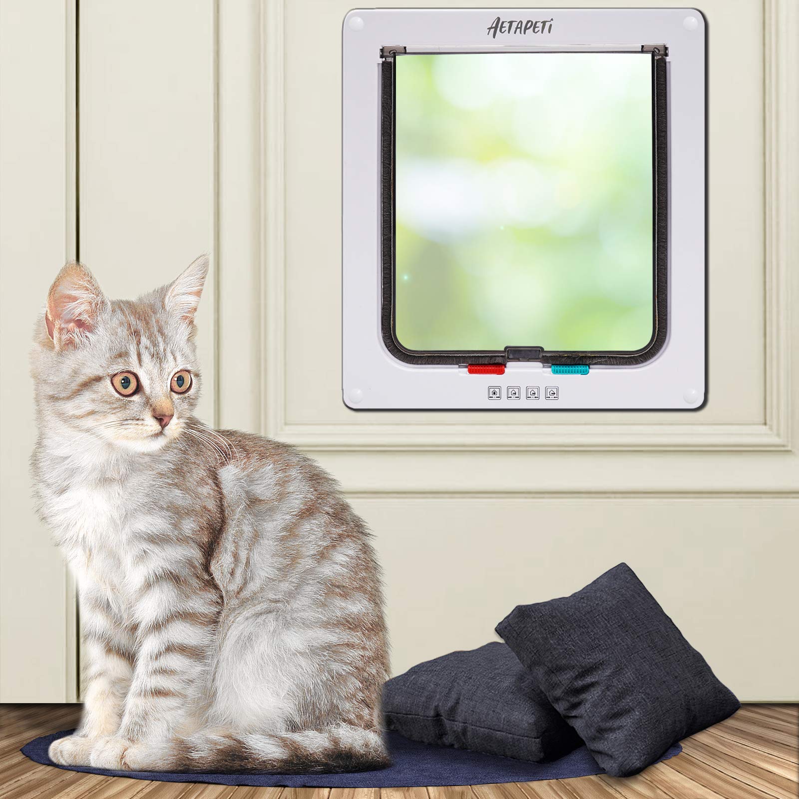 Buy AETAPETi Cat Door for Interior Exterior Door Flap Interior Cat Door