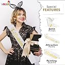 WOBBOX Birthday Satin Sash For Birthaday Decoration Theme Party Decoration, Sash (White & Golden Crown Birthday Girl) gallery image