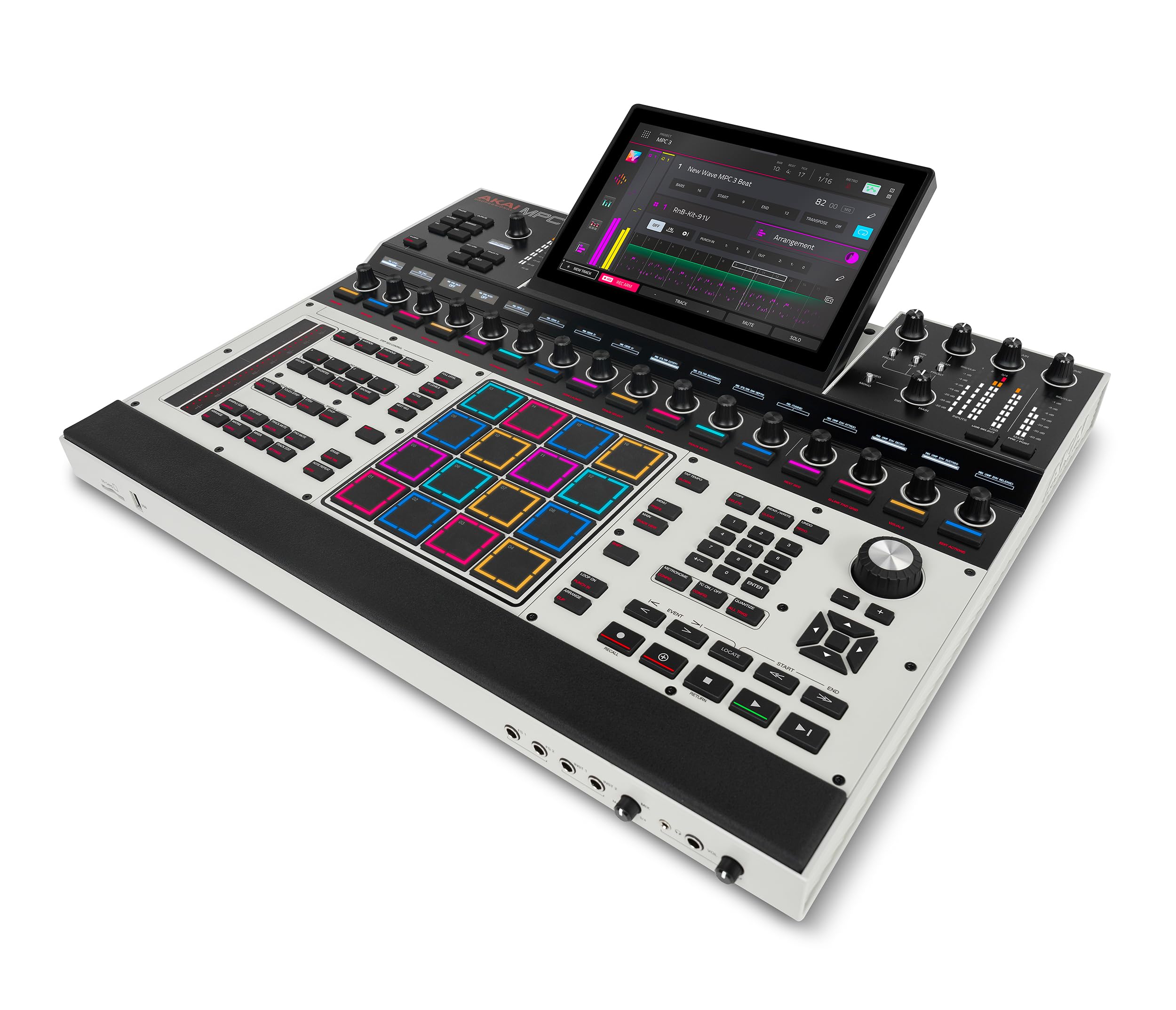 Akai Professional MPC XL Centro de Producción Musical Autónomo | Pads MPCe, Pantalla Táctil, CPU de 8 Núcleos, 16GB RAM, SSD de 256GB, para Sampling y Producción