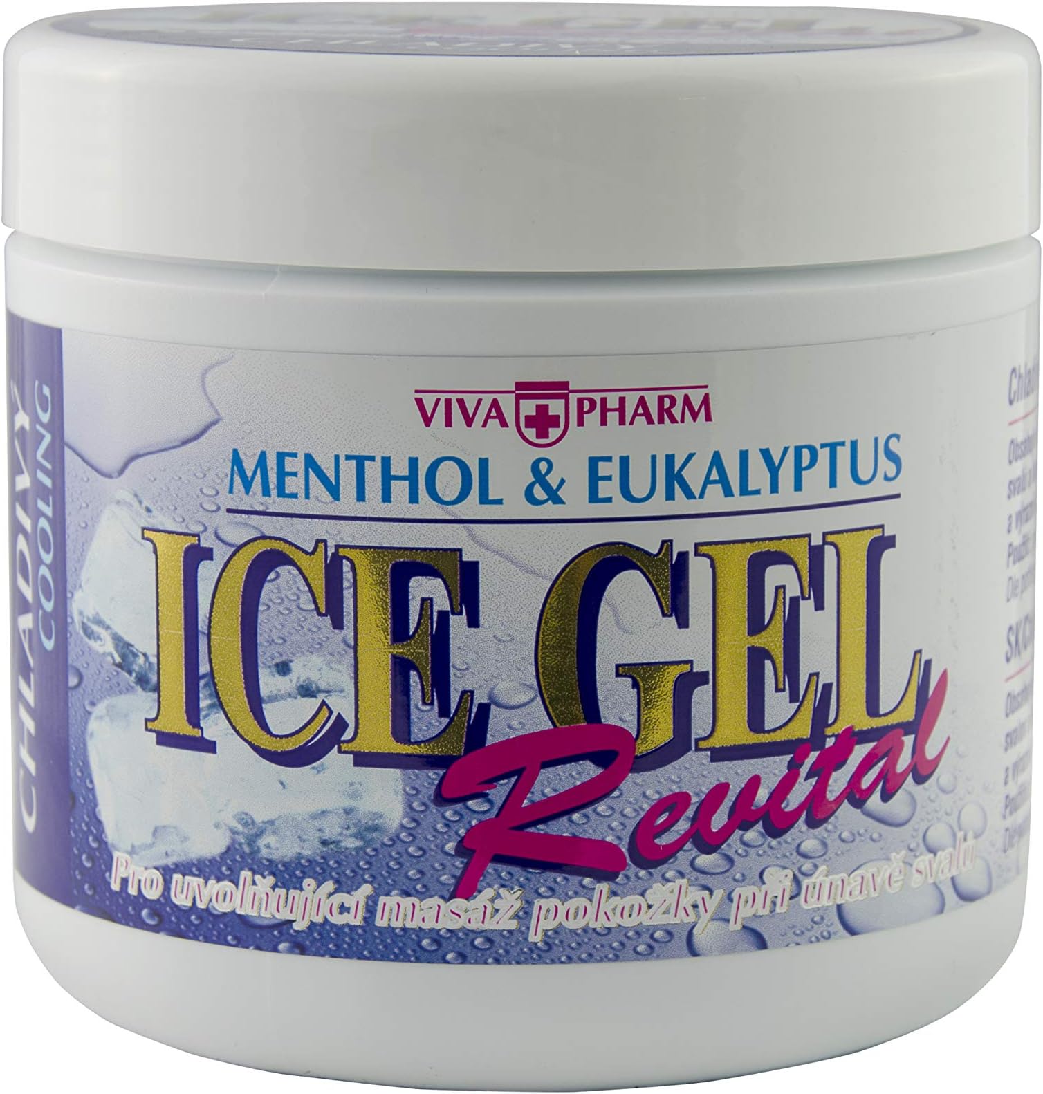 Ice Gel Muscle Pain Relief - Pre And Post Workout Muscles And Joints Analgesic And Relaxant - Cooling Rub Relieves Knee, Neck, Pain, Backache & More-Large Tub 500Ml