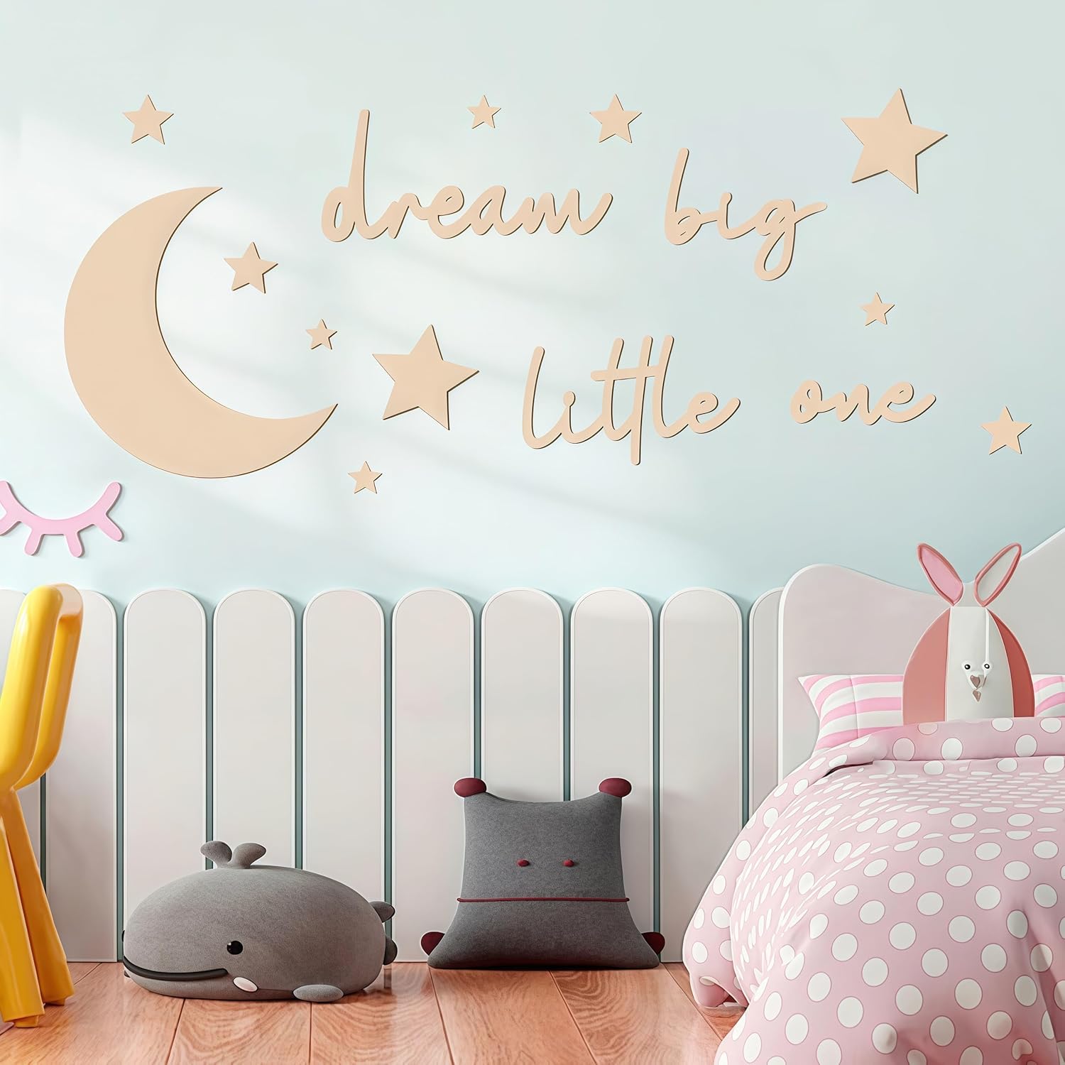 15 Pcs Nursery Wall Art, Moon and Stars Boho Decor for Neutral Baby Room, Wood Sign Set for Farmhouse Boys Girls Bedroom, Living Room & Playroom Wall Decor