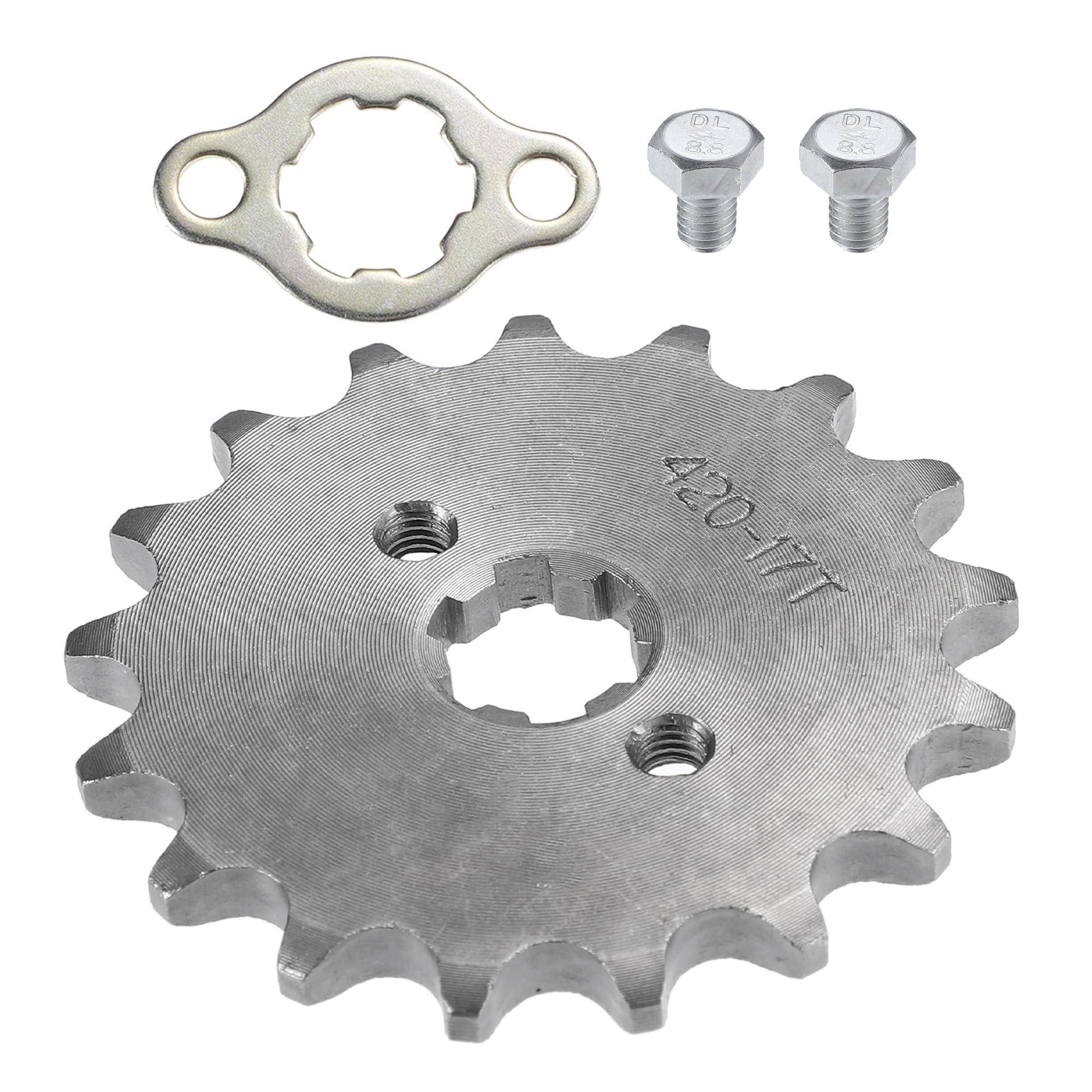QUARKZMAN 420 Estilo 17t Dientes 17mm Id Motor Frontal Piñón Juego para Motocicleta