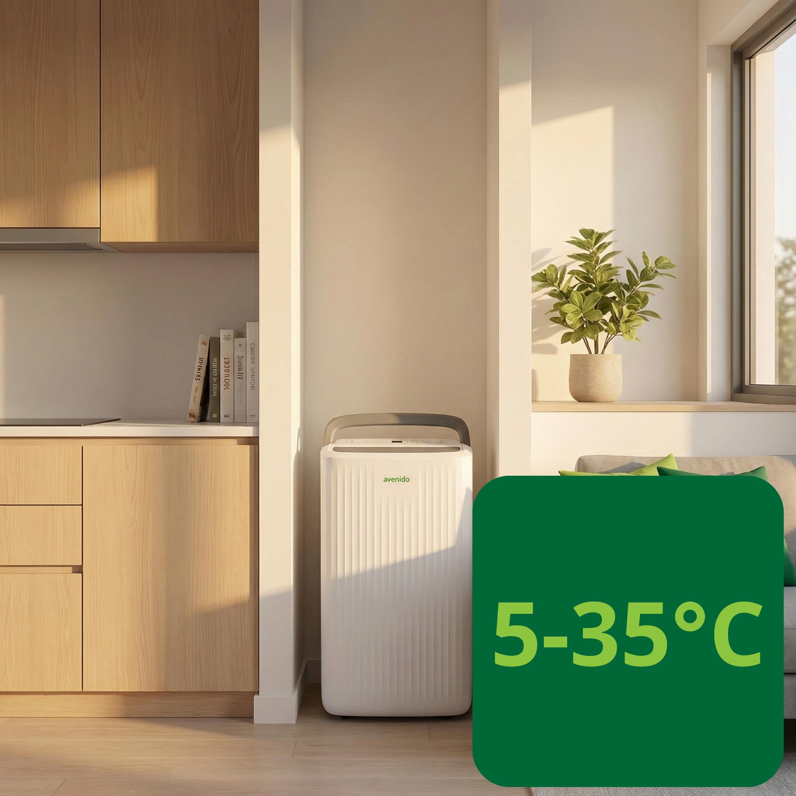 Osuszacz powietrza elekryczny z WiFi, 10L/24h, kompresorowy pochłaniacz wilgoci, do pomieszczeń ok. 60m3 (ok. 25m2), timer, 4 tryby osuszania normalny, ciągły, suszenie ubrań, cyrkulacja