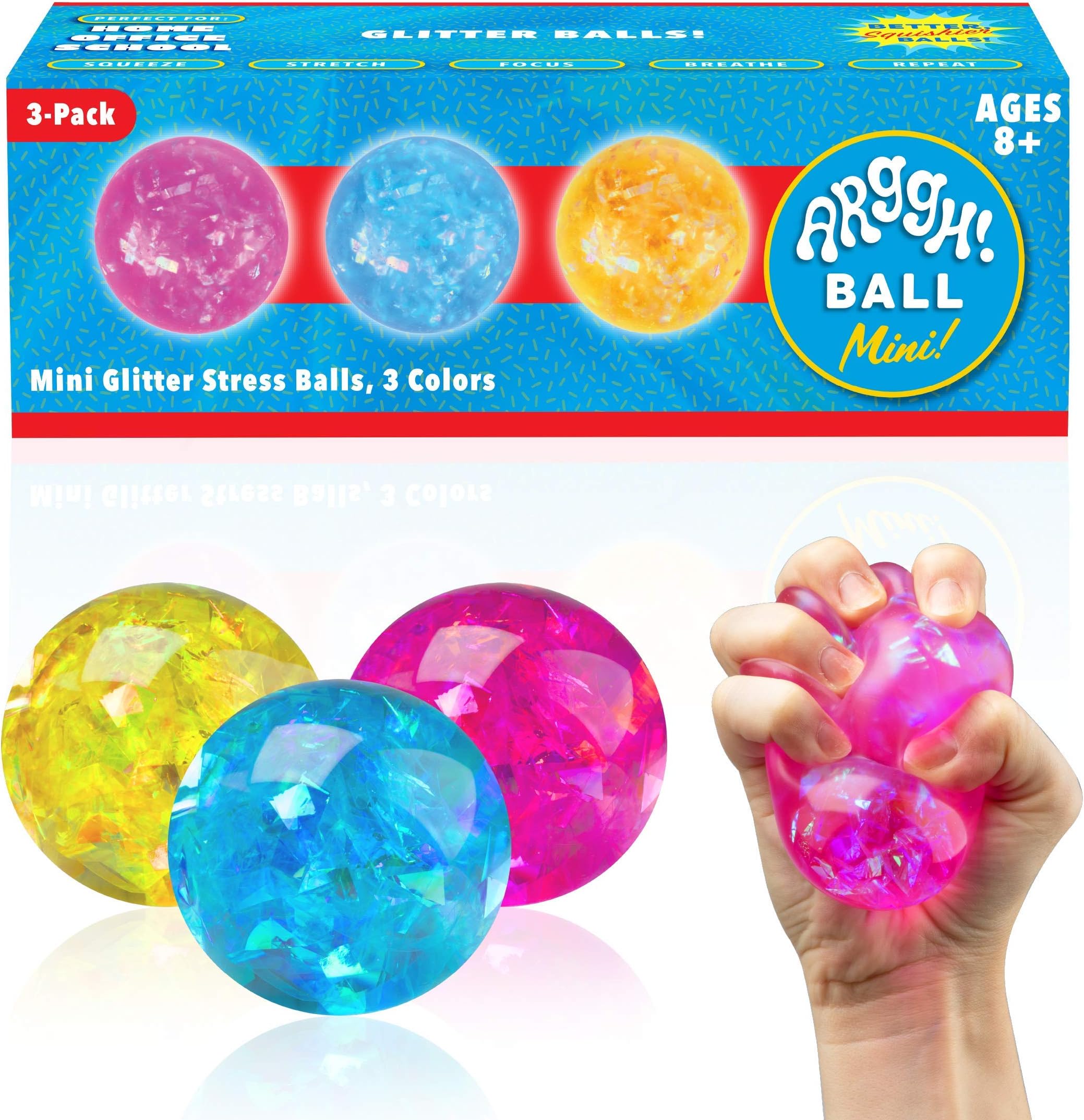 Arggh Mini Glitter Stress Balls