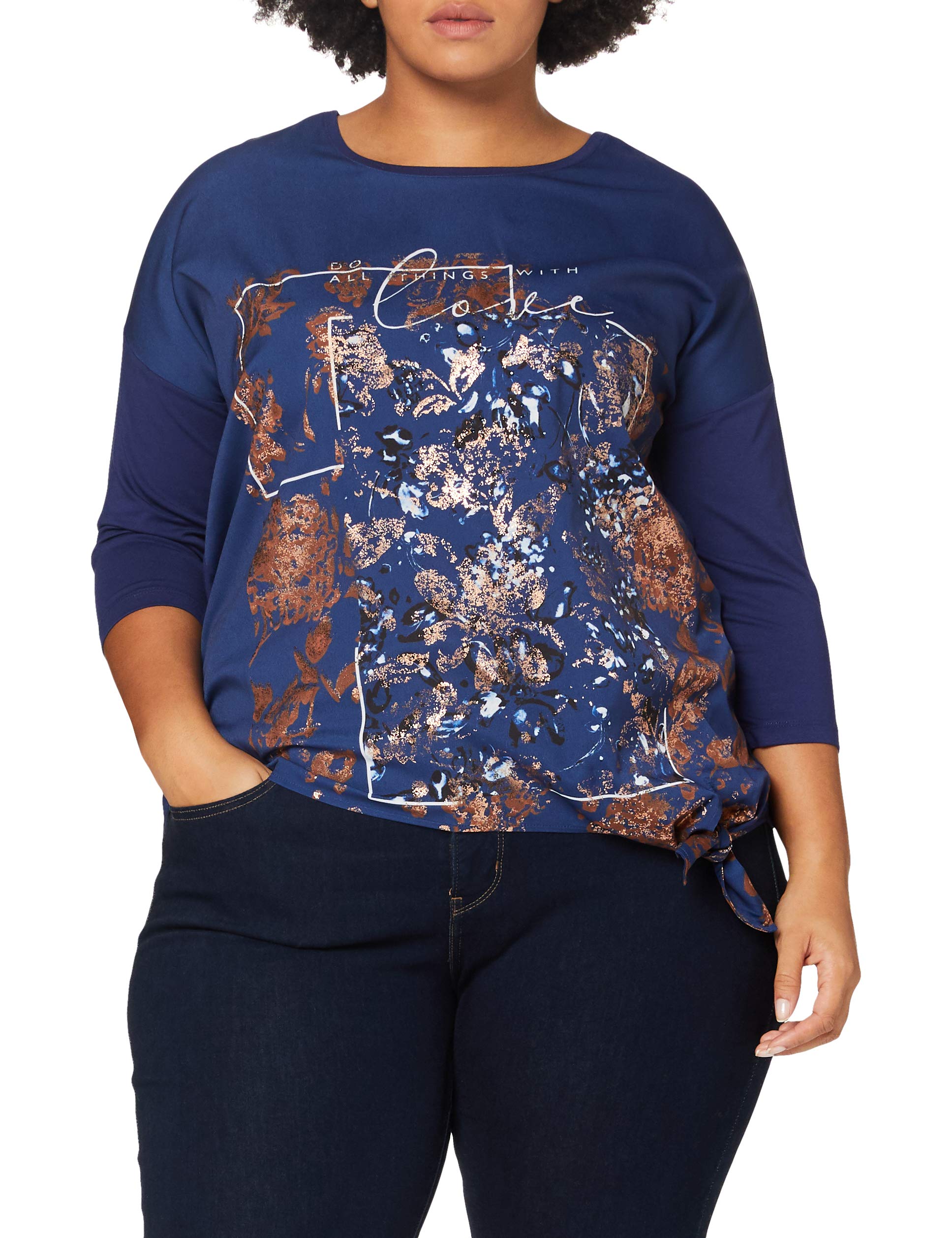 Samoon Women's T-shirt 3/4 Arm T-Shirt